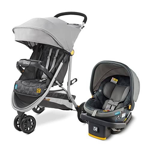 Century Stroll On 3 Wheel 2 in 1 Lightweight Travel System Infant Car Seat and Stroller Combo