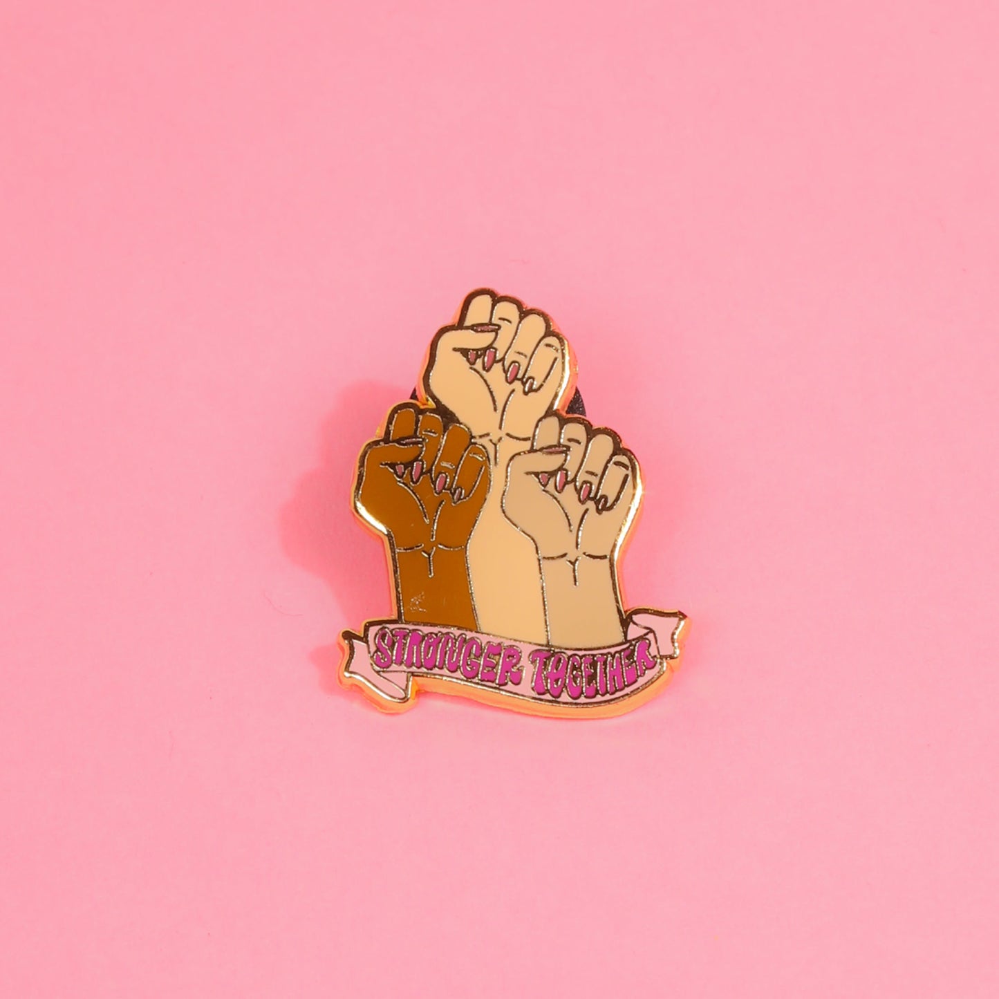 Stronger Together Enamel Pin