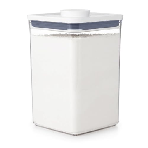 OXO Good Grips POP Container - Airtight Food Storage - Big Square Medium 4.4 Qt Ideal for 5lbs of flour or sugar