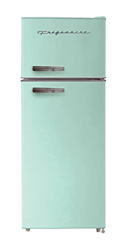 Frigidaire EFR753-MINT 2 Door Apartment Size Refrigerator with Freezer, 7.5 cu ft, Retro, Mint