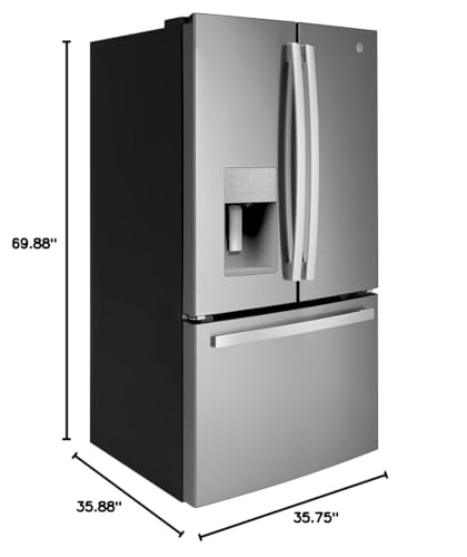 GE® ENERGY STAR® 25.6 Cu. Ft. Fingerprint Resistant French-Door Refrigerator