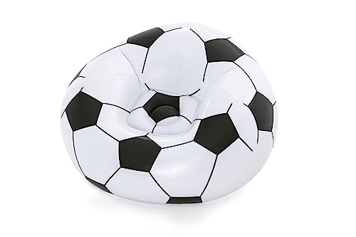 UP IN & OVER Soccer Ball Inflatable Chair, Relaxing, Vinyl, 45" X 44" X 26"