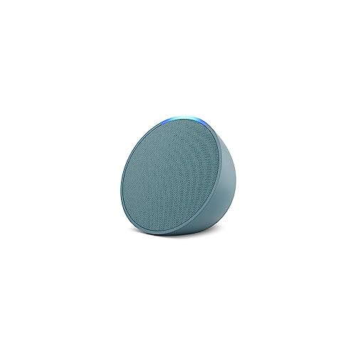 Amazon Echo Pop | Add Alexa to your bedroom, living room, bathroom, or office | Midnight Teal