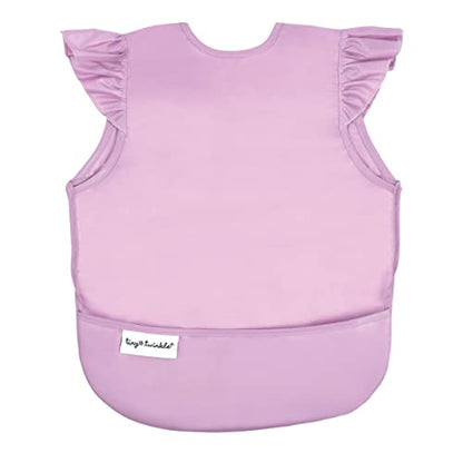 Tiny Twinkle Mess Proof Baby Bib - Waterproof Toddler and Baby Apron Bib - Machine Washable - PFAS and BPA Free