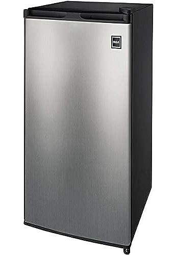 RCA RFR283-STAINLESS 2.6 Cu. Ft. Refrigerator, Stainless Steel, Stainless