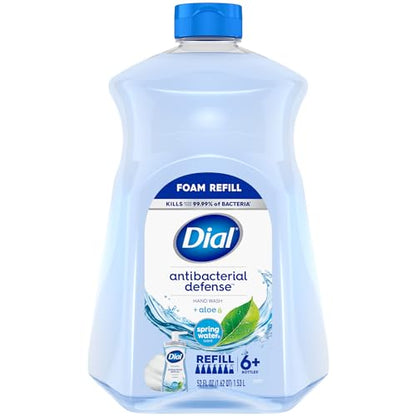 Dial Antibacterial Foaming Hand Soap Refill, Spring Water, 52 fl oz