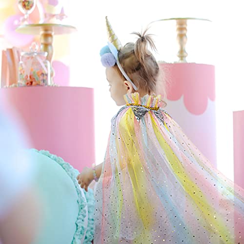 Meland Princess Dress up Clothes for Little Girl 11Pcs Princess Cape with Crown Princess Dresses for Girl 3 8 Birthday Gift