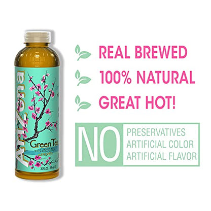 AriZona Green Tea with Ginseng and Honey, 20 Fl Oz (Pack of 24)