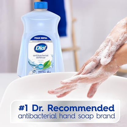 Dial Antibacterial Foaming Hand Soap Refill, Spring Water, 52 fl oz