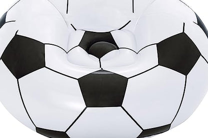 UP IN & OVER Soccer Ball Inflatable Chair, Relaxing, Vinyl, 45" X 44" X 26"