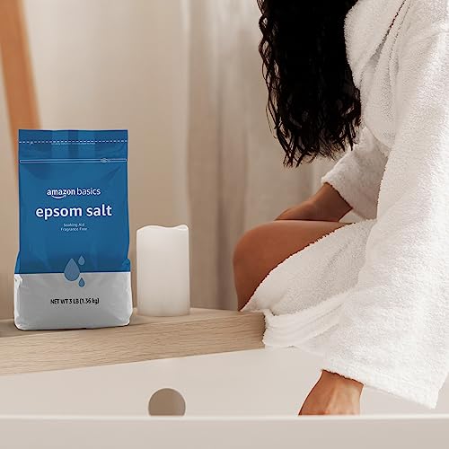 Amazon Basics Epsom Salt Soak, Magnesium Sulfate USP, 3 Pound, 1-Pack