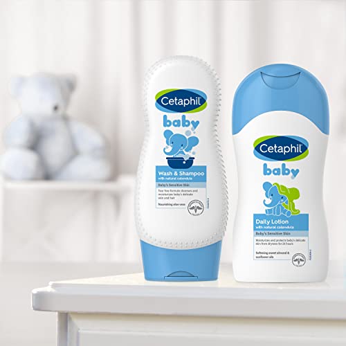 Cetaphil Baby Wash & Shampoo, 13.5oz Pack of 2, Hypoallergenic, Gentle Enough for Everyday Use, Soap Free