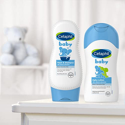 Cetaphil Baby Wash & Shampoo, 13.5oz Pack of 2, Hypoallergenic, Gentle Enough for Everyday Use, Soap Free