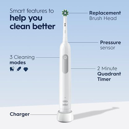 Oral-B Pro 1000 Rechargeable Electric Toothbrush, White