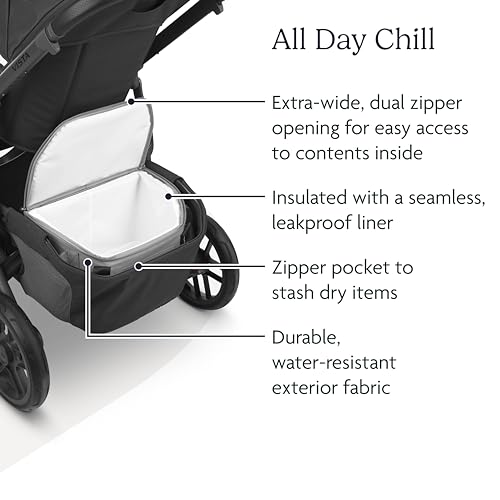 UPPAbaby Bevvy Cooler/Insulated + Leakproof/Portable Handles/Fits in Vista, Cruz, Ridge Stroller Baskets