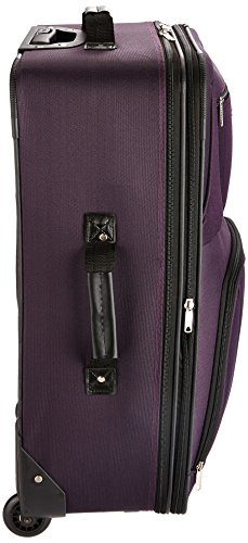 Rockland Fashion Expandable Softside Upright Luggage Set, Purple, 2-Piece (14/19)