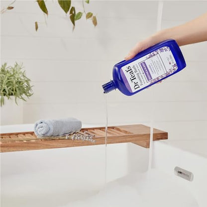 Dr Teal's Foaming Bath with Pure Epsom Salt, Soothe & Sleep with Lavender, 34 fl oz (Pack of 2)