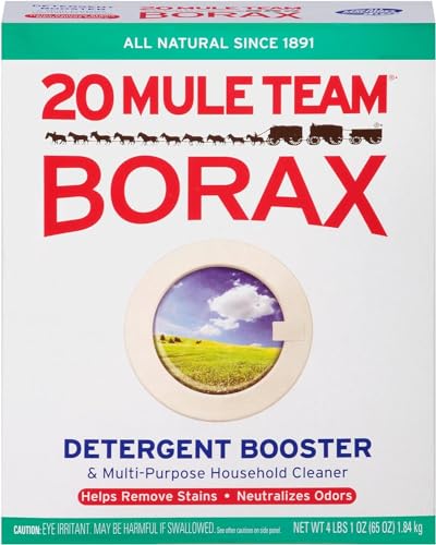 Borax 20 Mule Team Laundry Booster, Powder, 4 Pounds