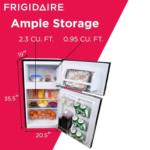 Frigidaire EFR840-BLACK-COM Compact Refrigerator, 3.1, Black