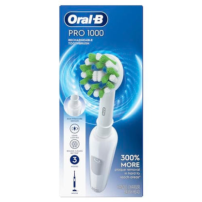 Oral-B Pro 1000 Rechargeable Electric Toothbrush, White