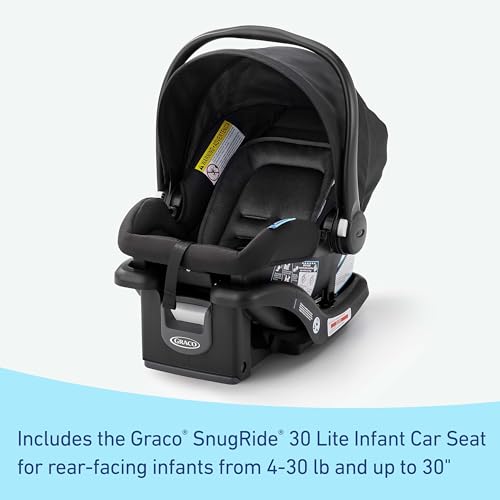 Graco® Outpace™ LX All-Terrain Travel System – Stroller Car Seat Combo Includes SnugRide 30 Lite Infant Car Seat