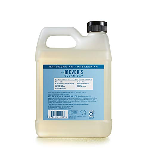 MRS. MEYER'S CLEAN DAY Liquid Hand Soap Refill, Rainwater, 33 OZ