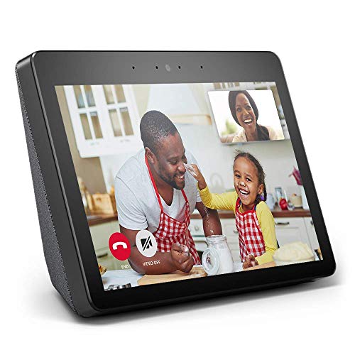 Echo Show (2nd Gen) | Premium 10.1” HD smart display with Alexa – stay connected with video calling - Charcoal