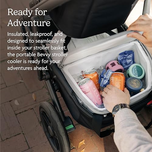 UPPAbaby Bevvy Cooler/Insulated + Leakproof/Portable Handles/Fits in Vista, Cruz, Ridge Stroller Baskets