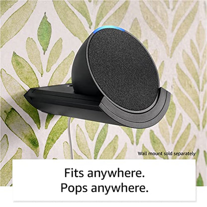 Amazon Echo Pop | Add Alexa to your bedroom, living room, bathroom, or office | Midnight Teal