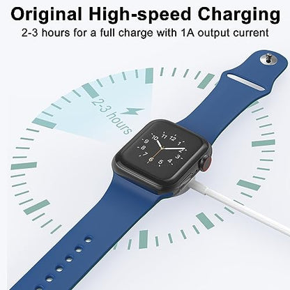 𝟐𝐏𝐚𝐜𝐤 𝐔𝐩𝐠𝐫𝐚𝐝𝐞𝐝 for Apple Watch Charger USB Magnetic Wireless Fast iWatch Charger Portable Compatible with iWatch Ultra/Series 9/8/7/6/SE/SE2/5/4/3/2/1-[3.3FT]