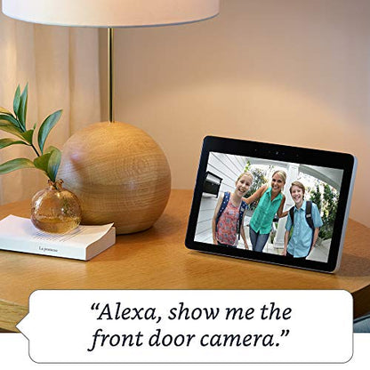 Echo Show (2nd Gen) | Premium 10.1” HD smart display with Alexa – stay connected with video calling - Charcoal