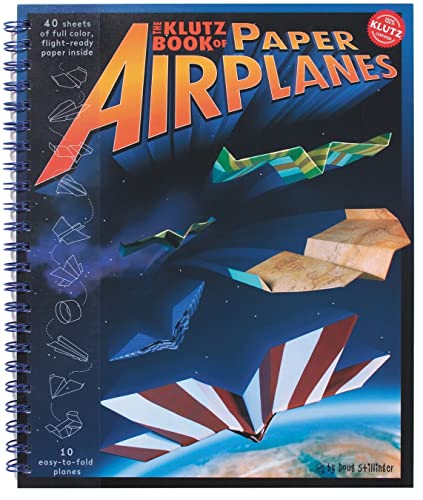 Klutz Book of Paper Airplanes Craft Kit, 10" Length x 0.75" Width x 12" Height