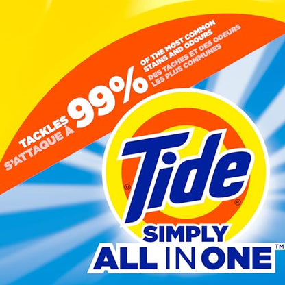 Tide Simply Liquid Laundry Detergent, Refreshing Breeze, 168 oz, 128 Loads