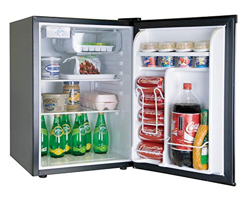 RCA RFR283-STAINLESS 2.6 Cu. Ft. Refrigerator, Stainless Steel, Stainless