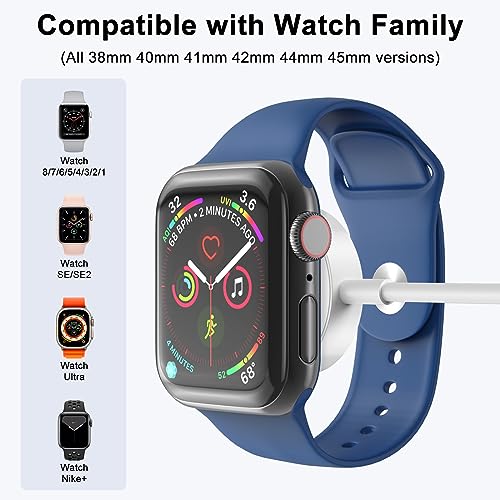 𝟐𝐏𝐚𝐜𝐤 𝐔𝐩𝐠𝐫𝐚𝐝𝐞𝐝 for Apple Watch Charger USB Magnetic Wireless Fast iWatch Charger Portable Compatible with iWatch Ultra/Series 9/8/7/6/SE/SE2/5/4/3/2/1-[3.3FT]