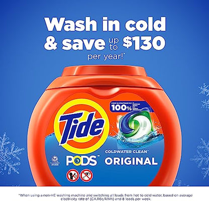 Tide PODS Laundry Detergent Original Scent, 112 count