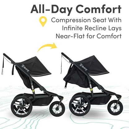 BOB Gear Alterrain Pro Jogging Stroller, Black