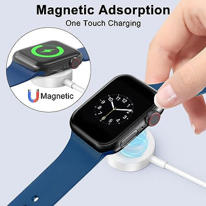 𝟐𝐏𝐚𝐜𝐤 𝐔𝐩𝐠𝐫𝐚𝐝𝐞𝐝 for Apple Watch Charger USB Magnetic Wireless Fast iWatch Charger Portable Compatible with iWatch Ultra/Series 9/8/7/6/SE/SE2/5/4/3/2/1-[3.3FT]