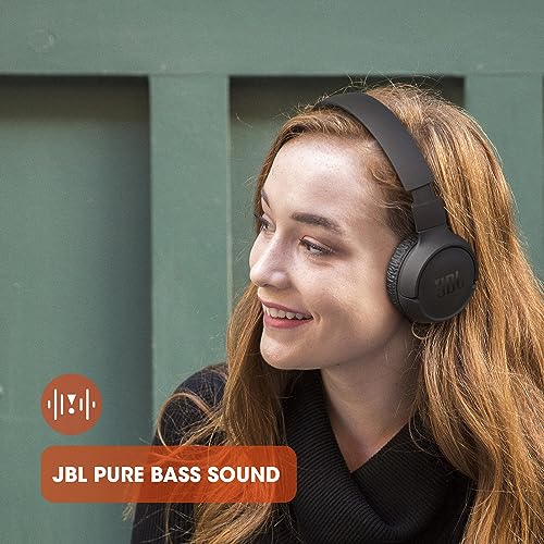 JBL Tune 510BT: Wireless On-Ear Headphones with Purebass Sound - Black