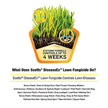 Scotts DiseaseEx Lawn Fungicide, Controls and Prevents Disease Up to 4 Weeks, Treats Up to 5,000 sq. ft., 10 lbs.