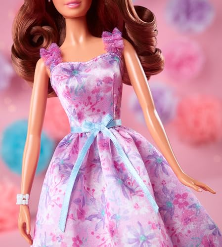 Barbie Signature Birthday Wishes Doll, Collectible in Satiny Lilac Dre –  Kewlstreet