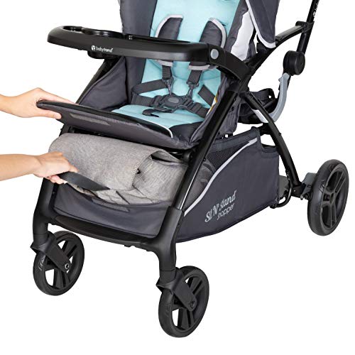 Baby Trend Sit 'N Stand 5 in 1 Shopper Stroller, Blue Mist