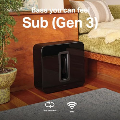 Sonos Sub - Black - Wireless Subwoofer