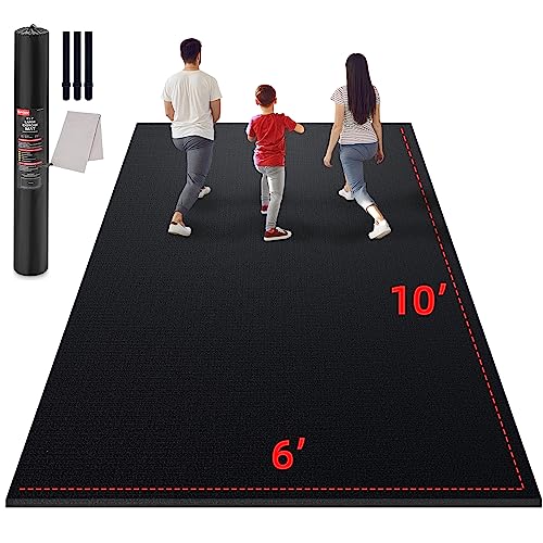 Large Exercise Mat for Home Workout 12 x6 10 x6 9 x6 8 x6 7 x5 6 Kewlstreet