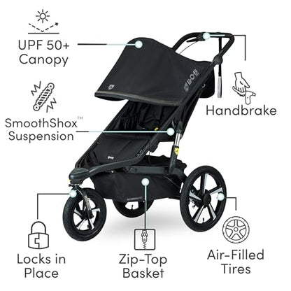 BOB Gear Alterrain Pro Jogging Stroller, Black