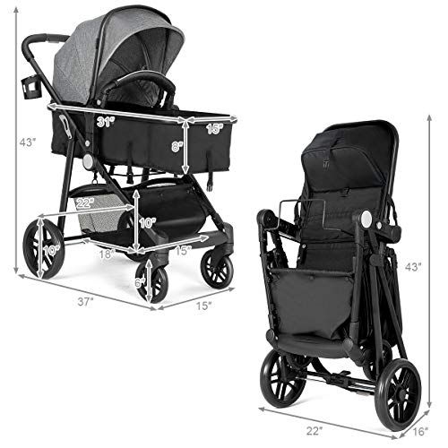 Baby joy stroller 2 in 1 best sale