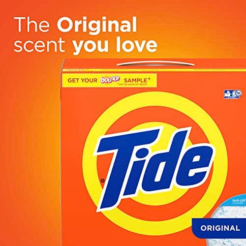 Tide Original HE Turbo Powder Laundry Detergent, 95 Oz (Packaging May Vary)