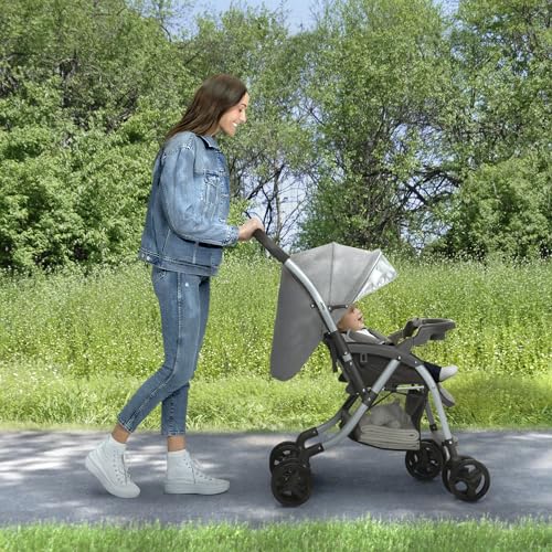 Jeep Unlimited Reversible Handle Stroller, Grey Tweed