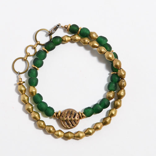 Thin Volta Bracelet Dark Green