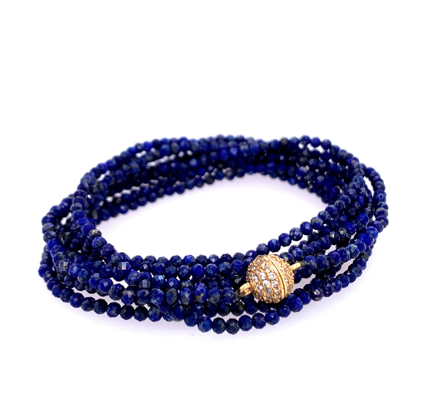 Lapis Multi Wear 52" Long Necklace or Wrap Bracelet